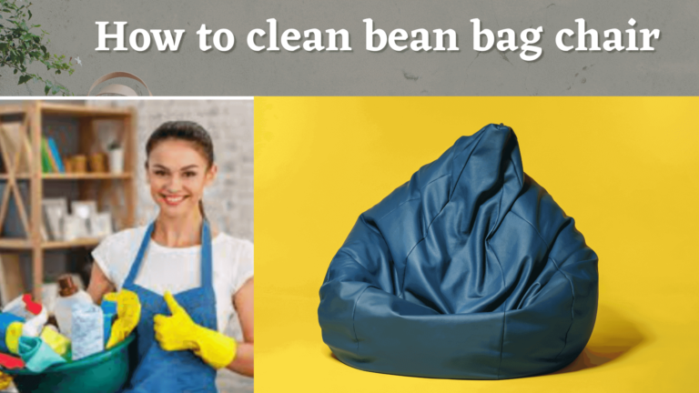 how to clean bean bag chair