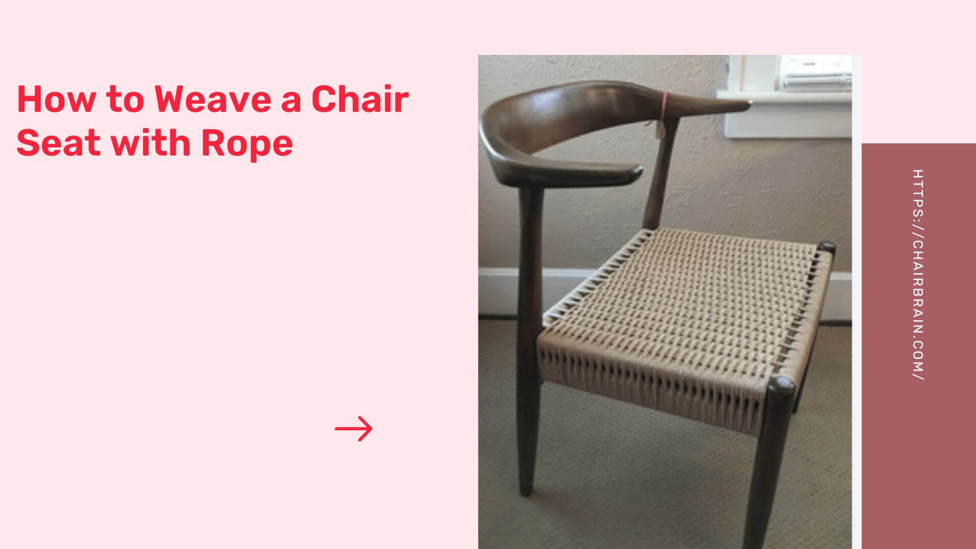 how to weave a chair seat with rope