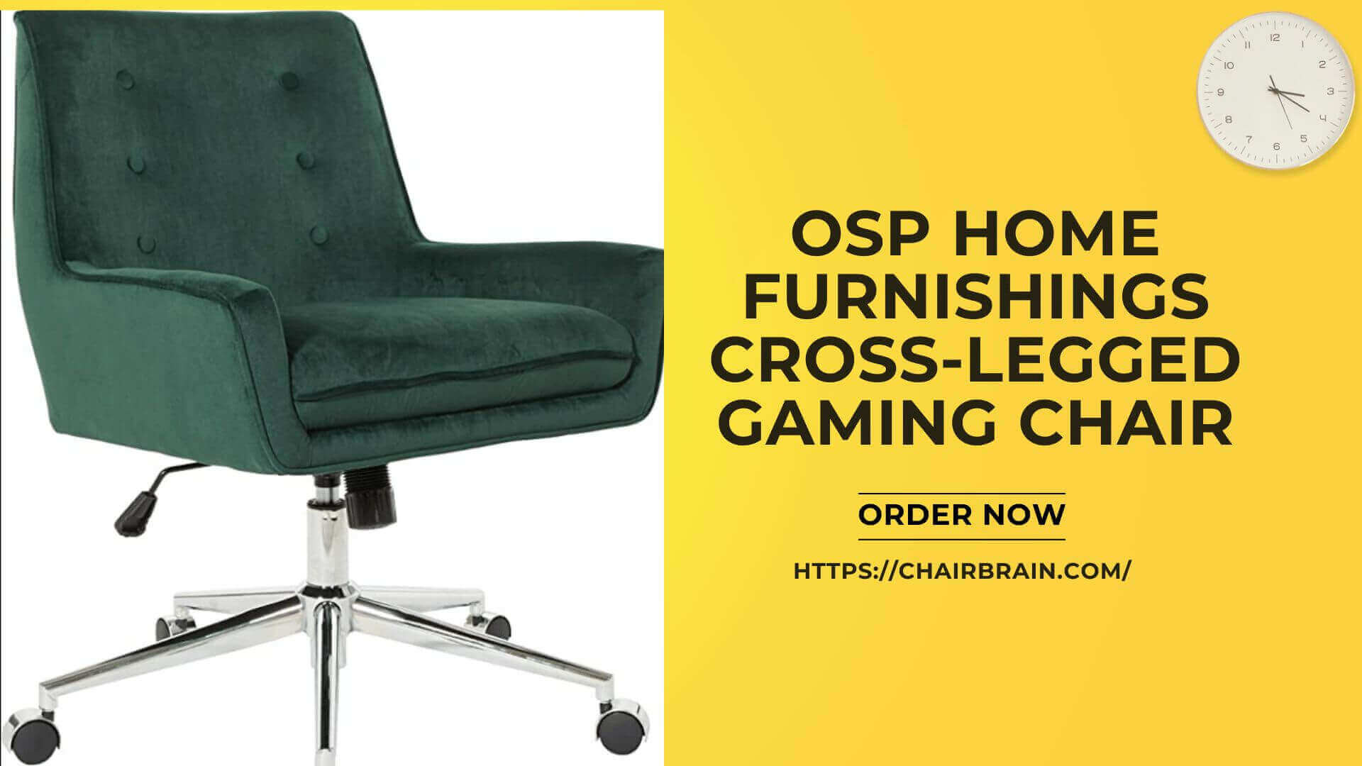 OSP Home Furnishings Cross-Legged Gaming Chair